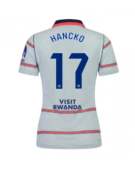 Billige Fotballdrakt Atletico Madrid David Hancko #17 Replika Tredjedrakt Dame 2026-27 Kortermet Billige Fotballdrakt Atletico Madrid David Hancko #17 Replika Tredjedrakt Dame 2026-27 Kortermet